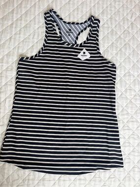 Saysky Stripe Combat Singlet Women’s Medium Black White Running Racing Training